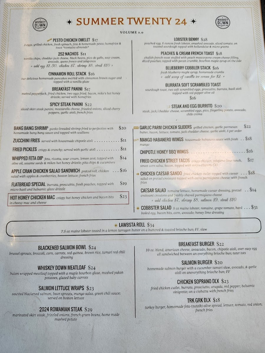 Whiskey Down Diner Menu - Image 4
